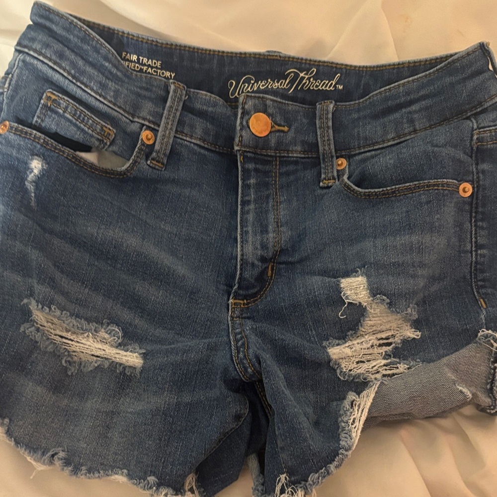 Universal Thread Distressed Blue Jean Shorts